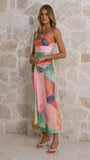 Kourt Maxi Dress Multi Abstract