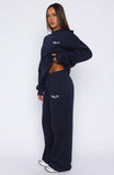 Verano Sixteen Lilia Wide Leg Sweatpants Navy