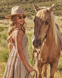 Boho Voltage Faux Suede Western Hat