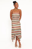 Navia Midi Dress Multi Stripe