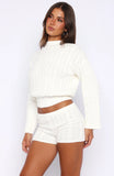 Cosy Kindness Knit Shorts Off White