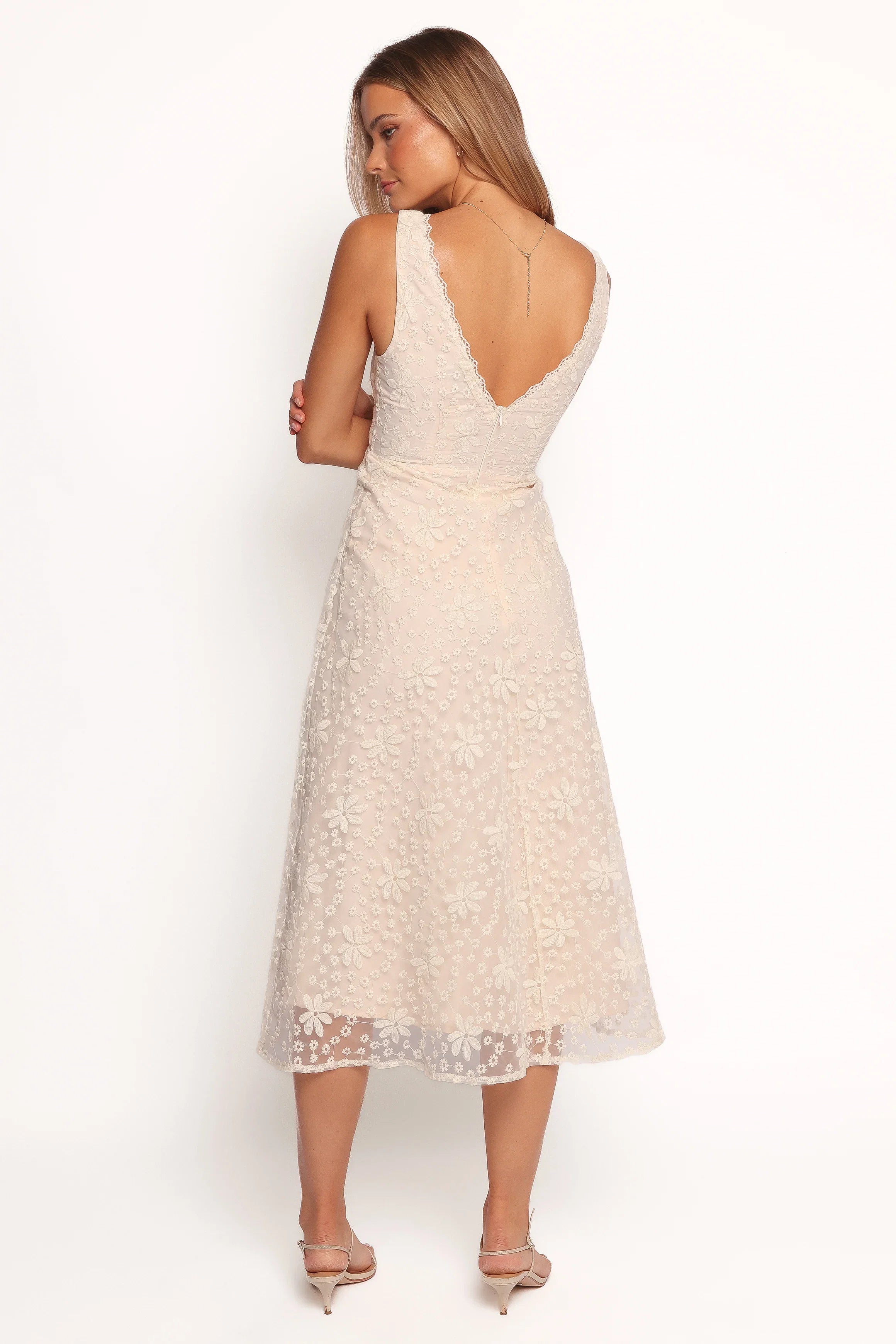 Louise Midi Dress Cream
