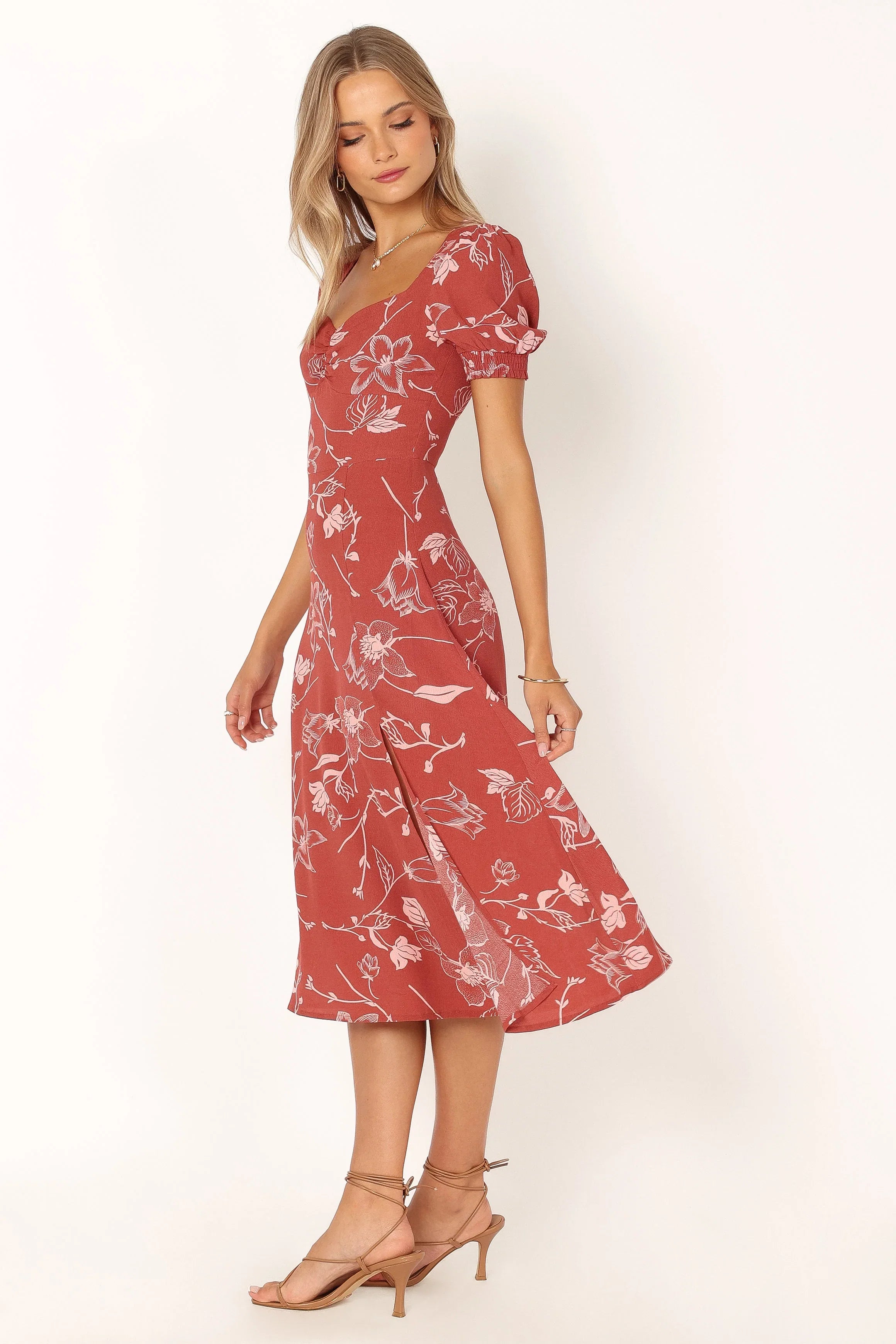 Franklin Dress Rust Floral
