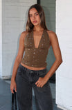 Spotlight Moment Halter Top Sage