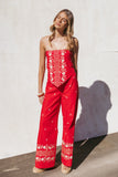 Ilara Pant Red Floral