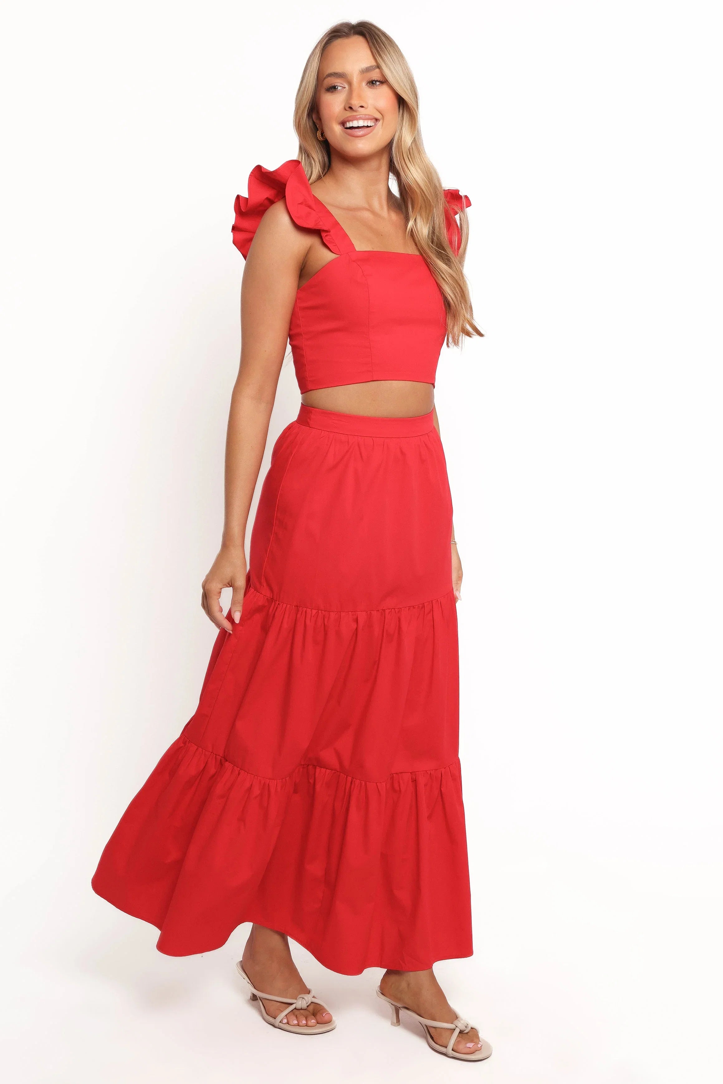 Roxia Skirt Set Red
