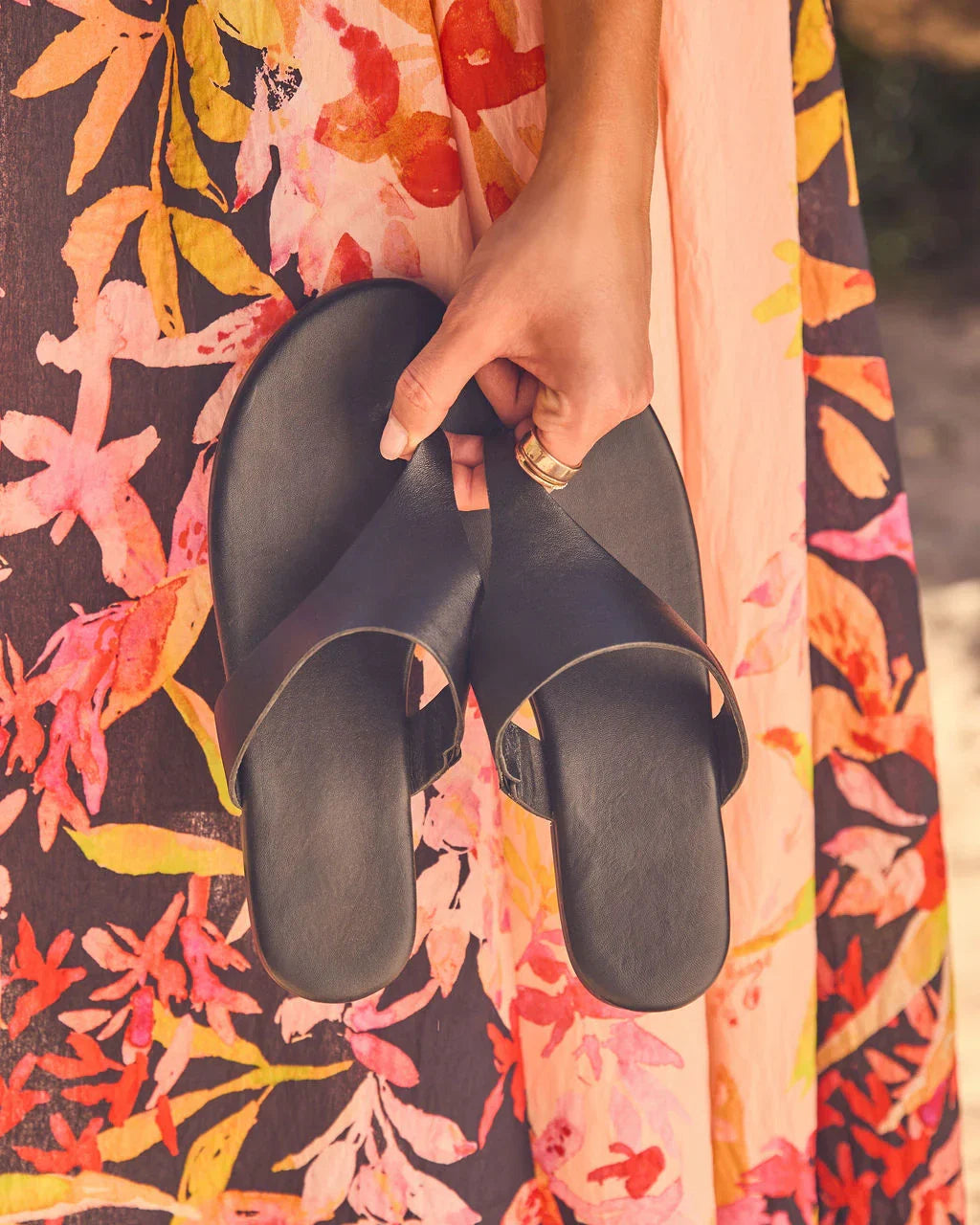 Barefoot Horizon Vegan Leather Flip Flops