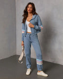 Seloria Striped Hem Sweatpants