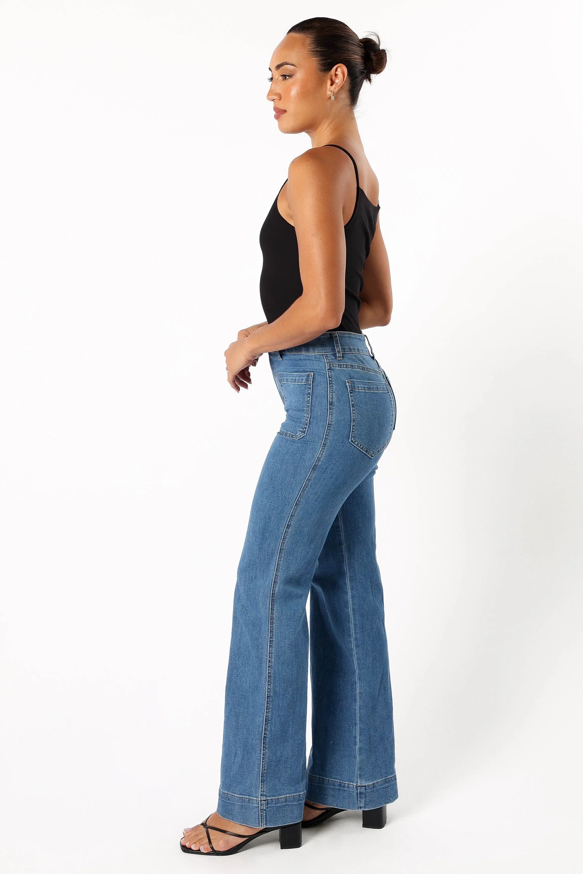 Nico Wide Leg Jean Dark Blue