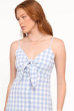 Menora Maxi Dress Blue Gingham