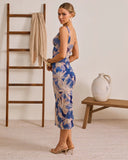Blooming Drift Floral Midi Dress