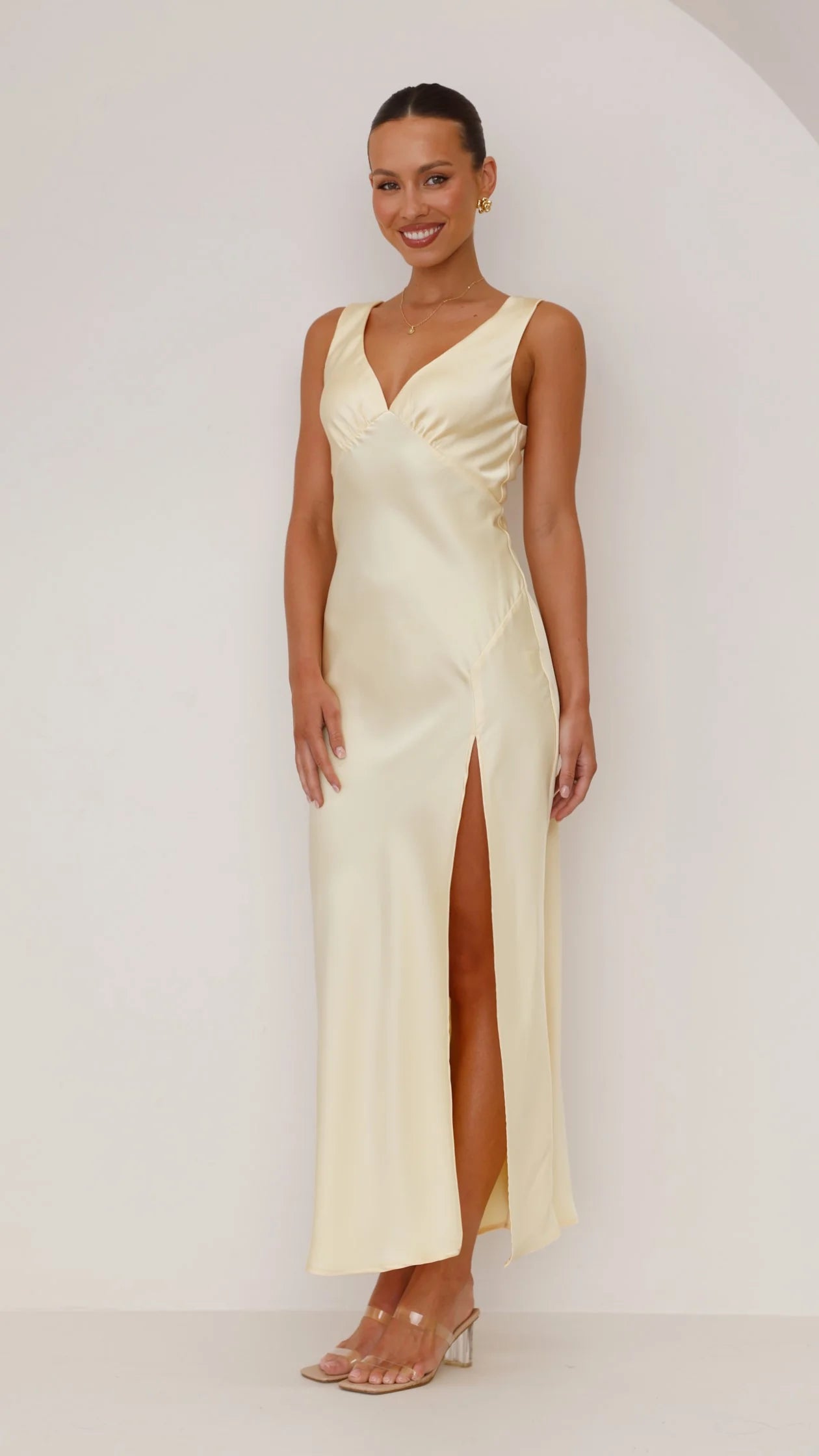Taylor Maxi Dress Lemon