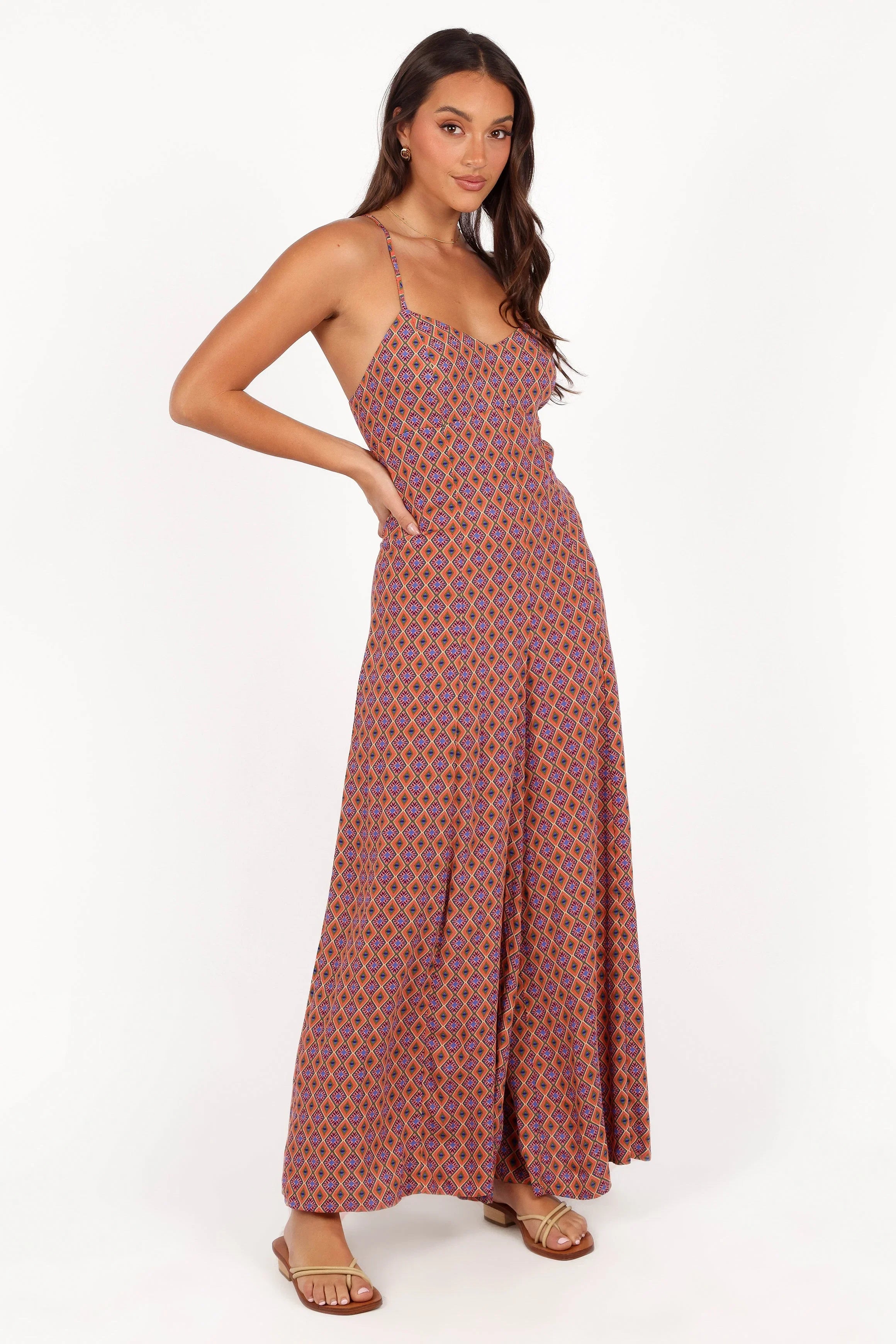 Harlee Wide Leg Jumpsuit Orange