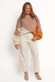 Koda Pattern Knit Sweater Beige Multi