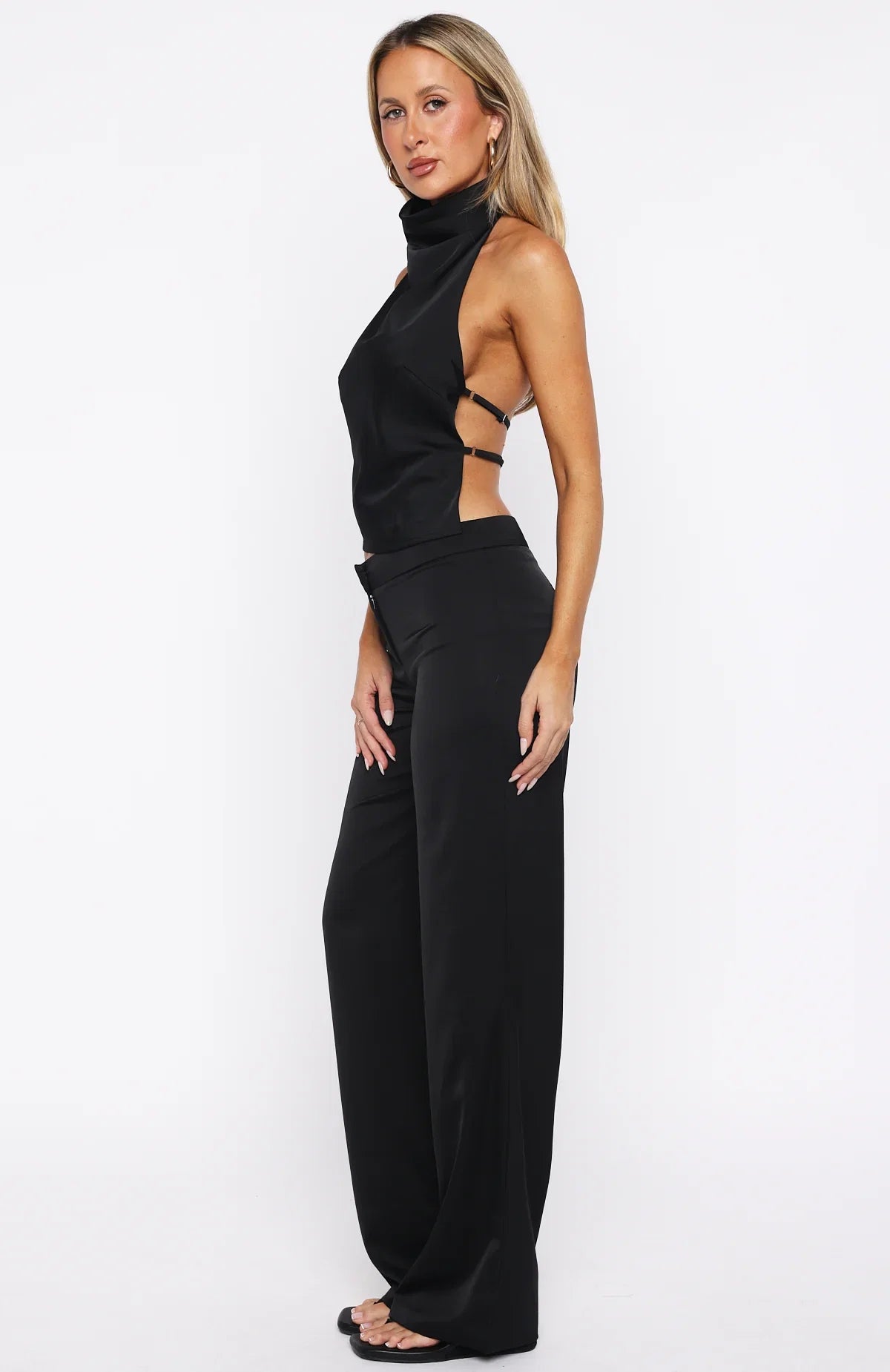 Time Passes Dress Pants Black