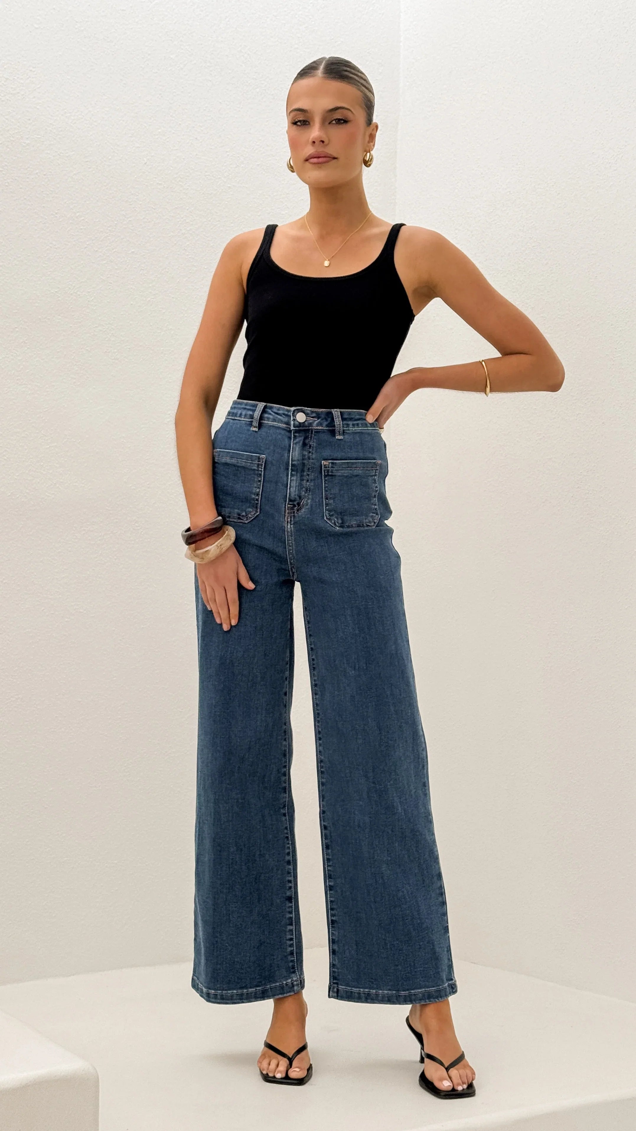 Macadrian Jeans Mid Blue Denim
