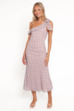 Celestine Maxi Dress Lavender Polka Dot