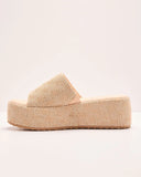 Whispered Muse Twill Platform Sandal