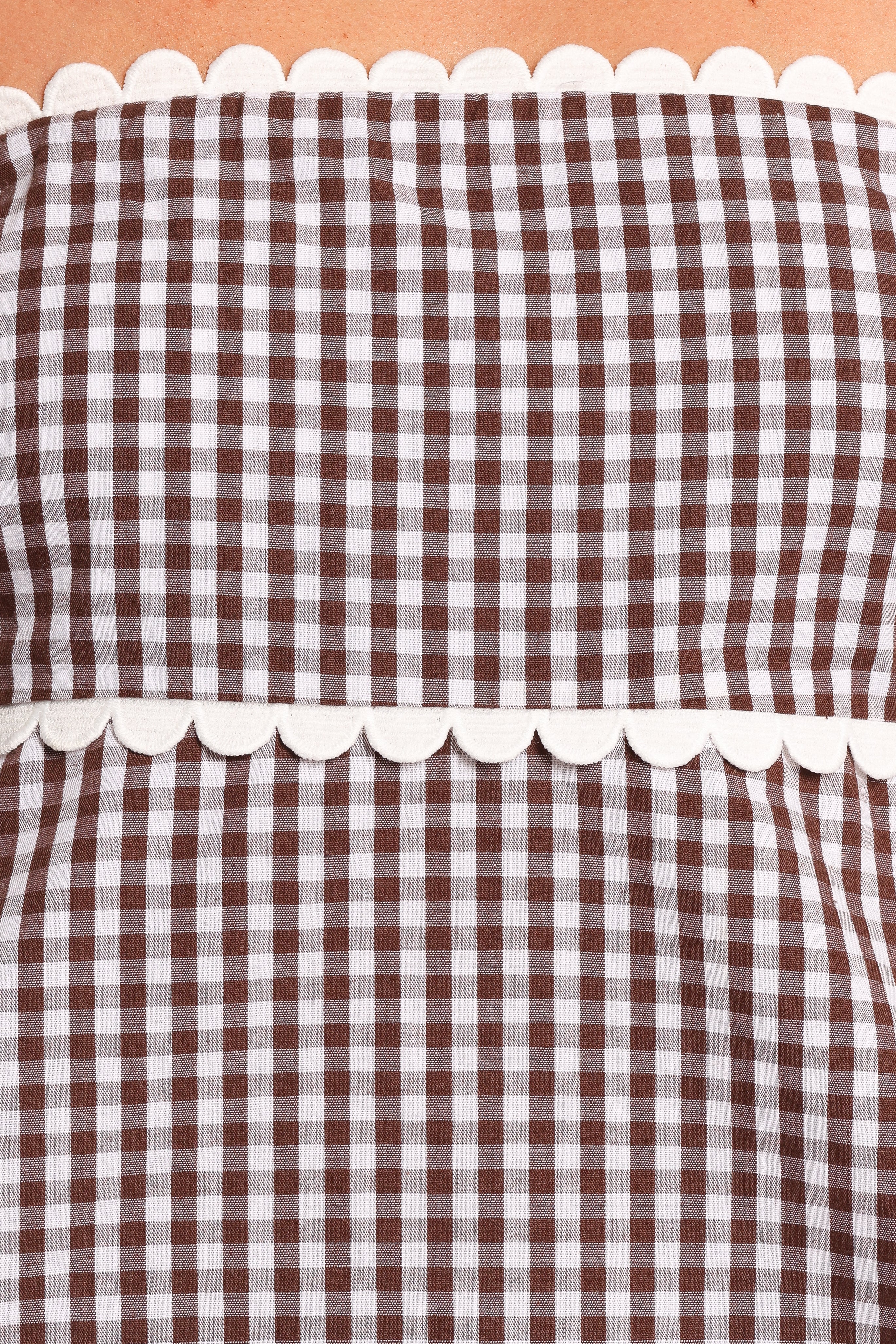Kyle Two Piece Set Chocolate Gingham