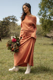 Rooney Knit Skirt Cinnamon