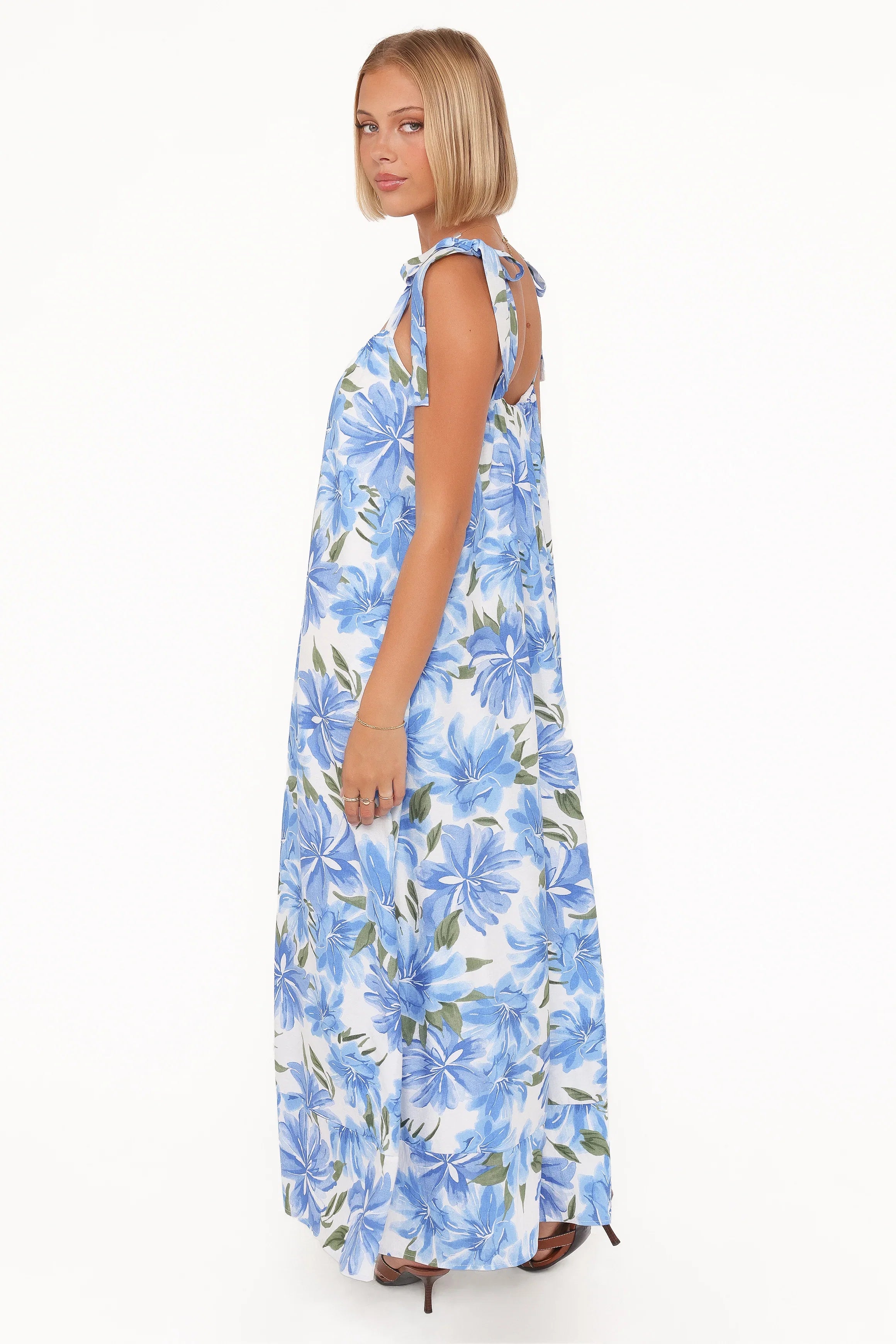 Amber Maxi Dress Blue Floral