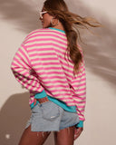Marcey Striped Sweatshirt