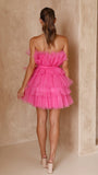 Carrie Mini Dress Hot Pink