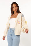Sienna Flower Cardigan Cream