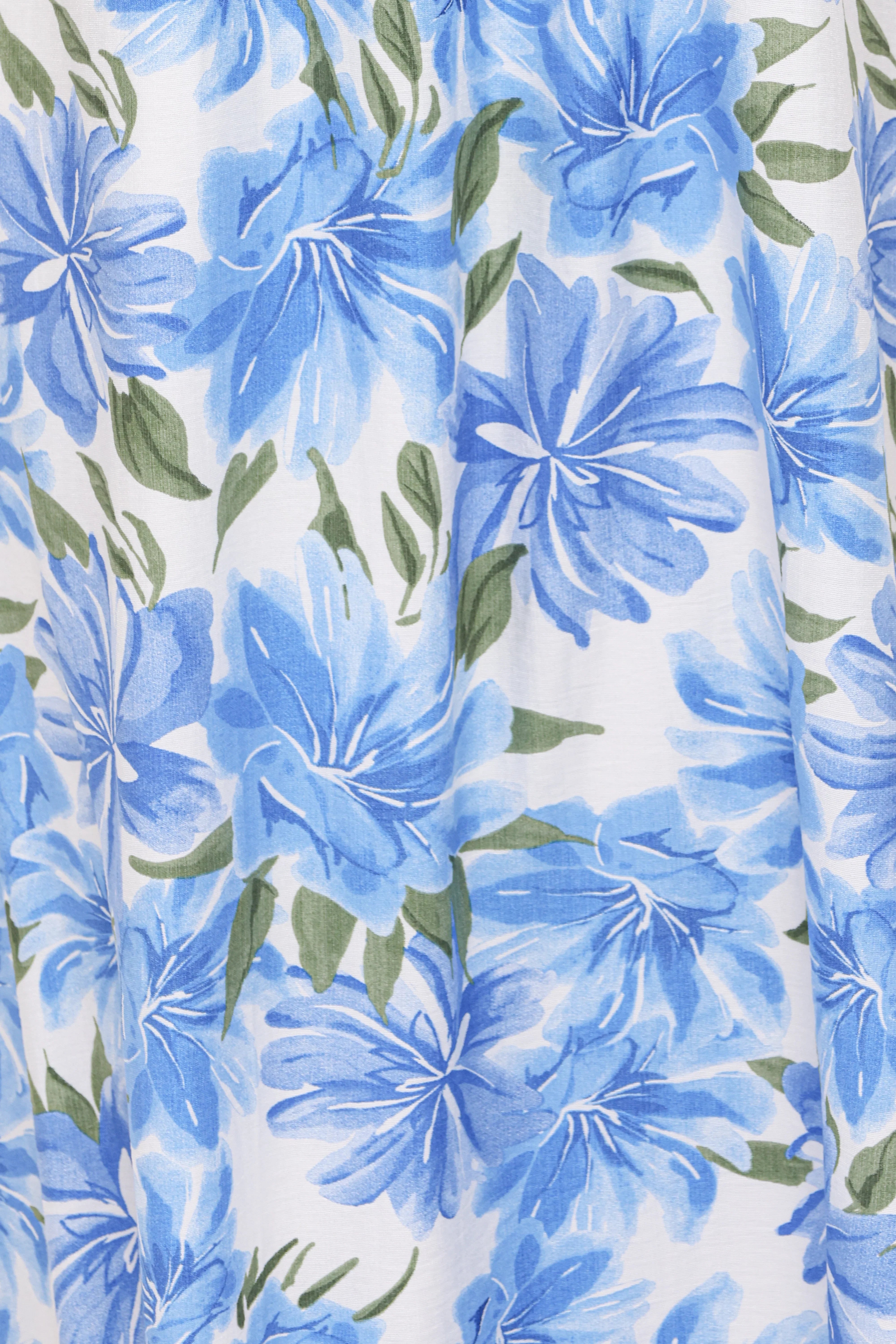Amber Maxi Dress Blue Floral