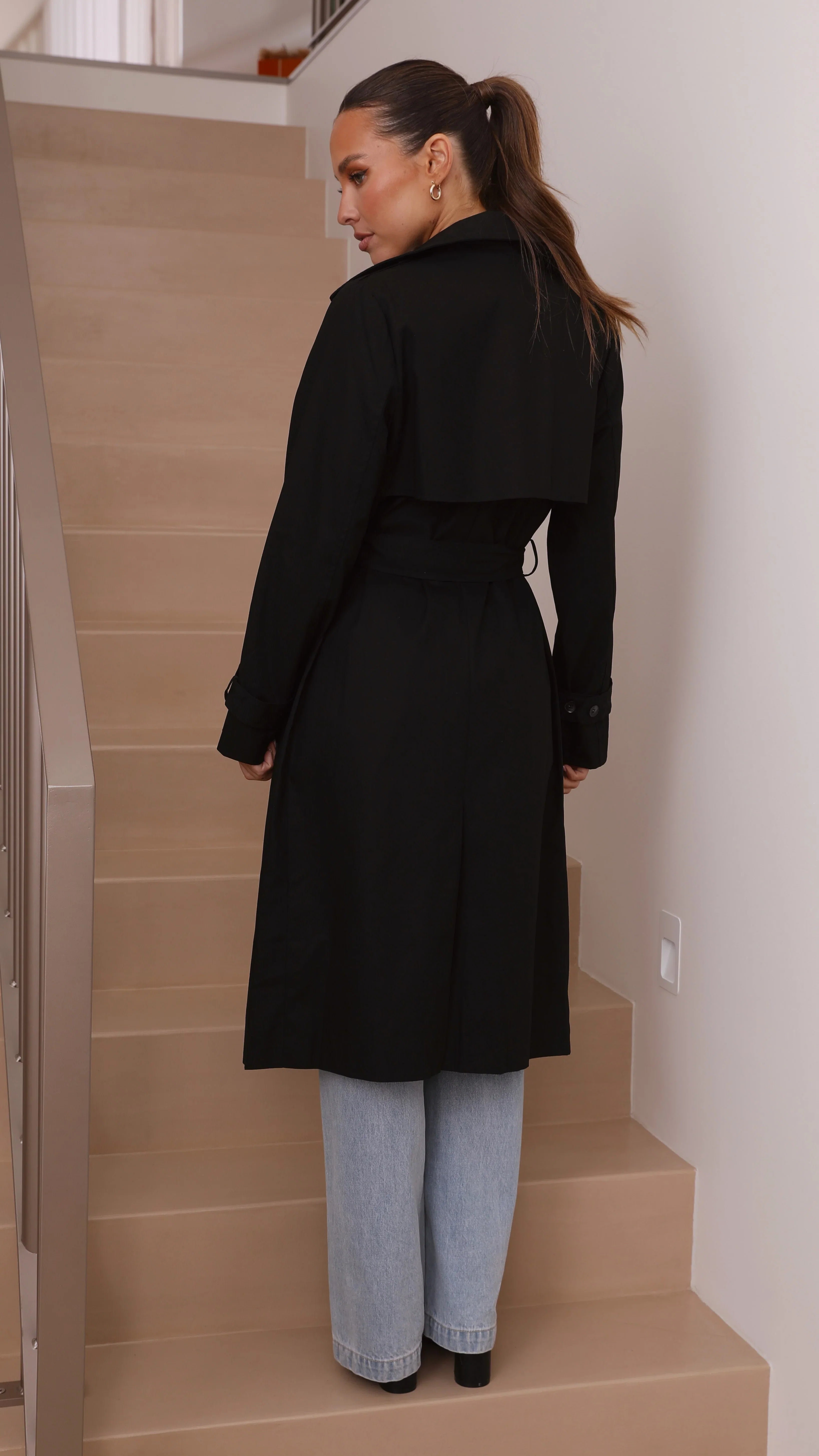 Byron Trench Coat Black
