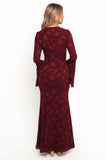 Sarey Maxi Dress Burgundy