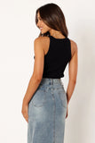 Emily Rib Top Black