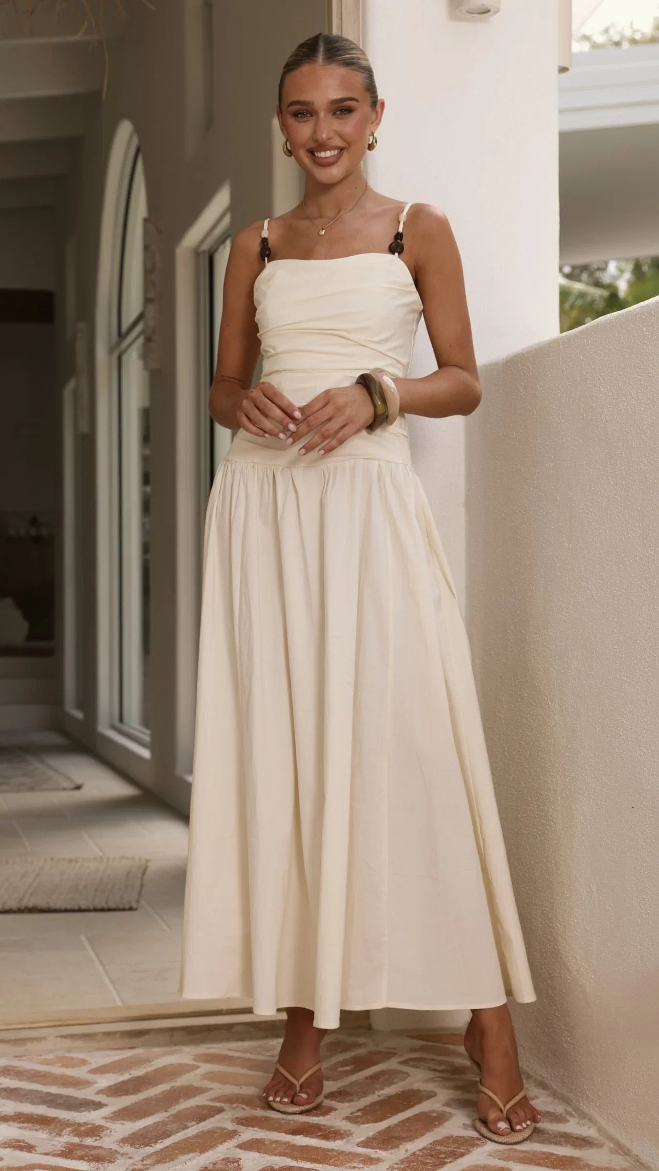Raziela Maxi Dress Cream