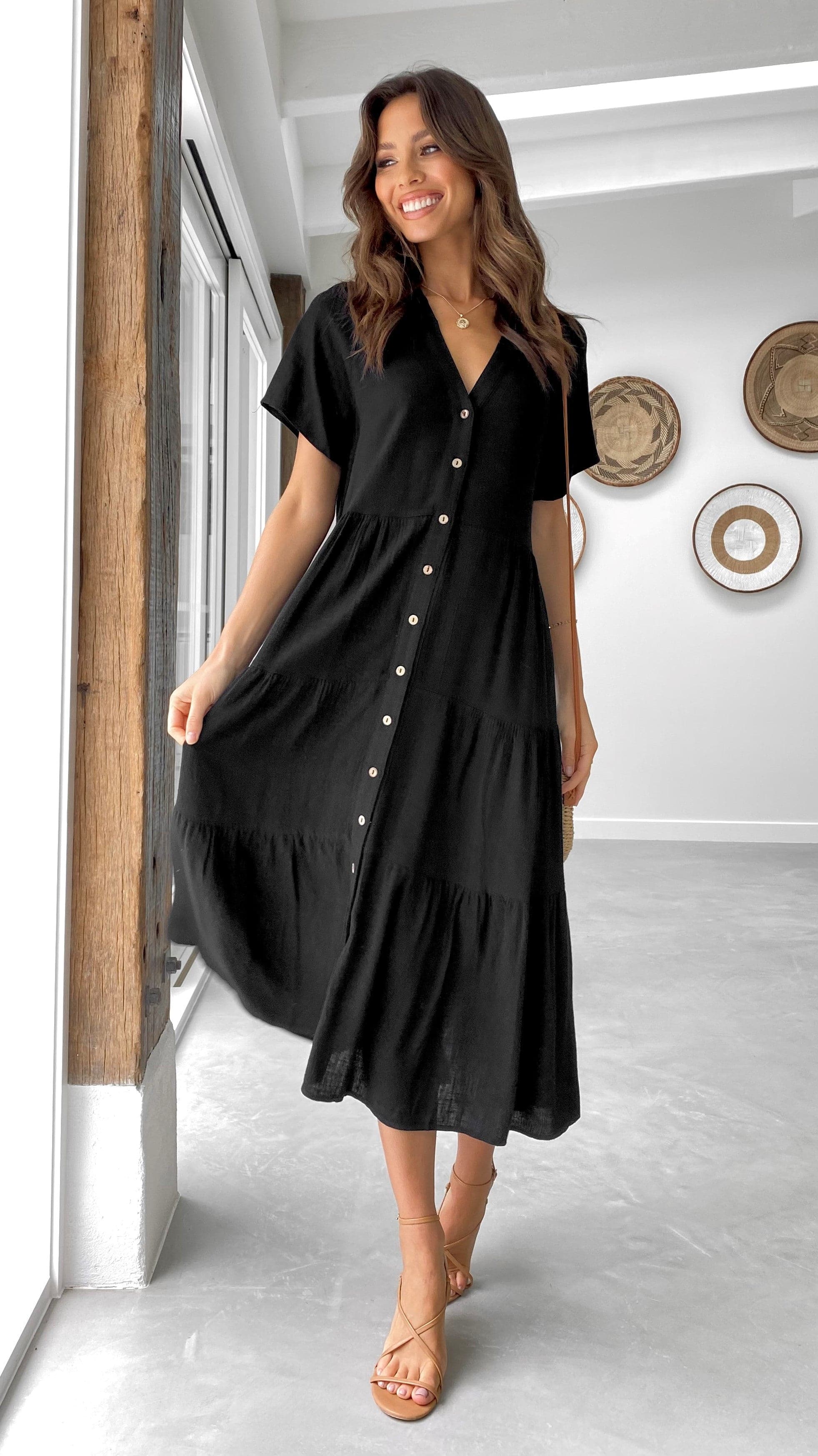 Kimberly Midi Dress Black