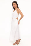 Olivea Midi Dress White