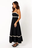 Yana Maxi Dress Black Cream