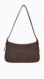 Lilu Shoulder Bag Choc Suede