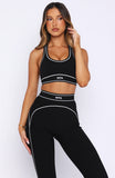 Regimen Sports Bra Black White