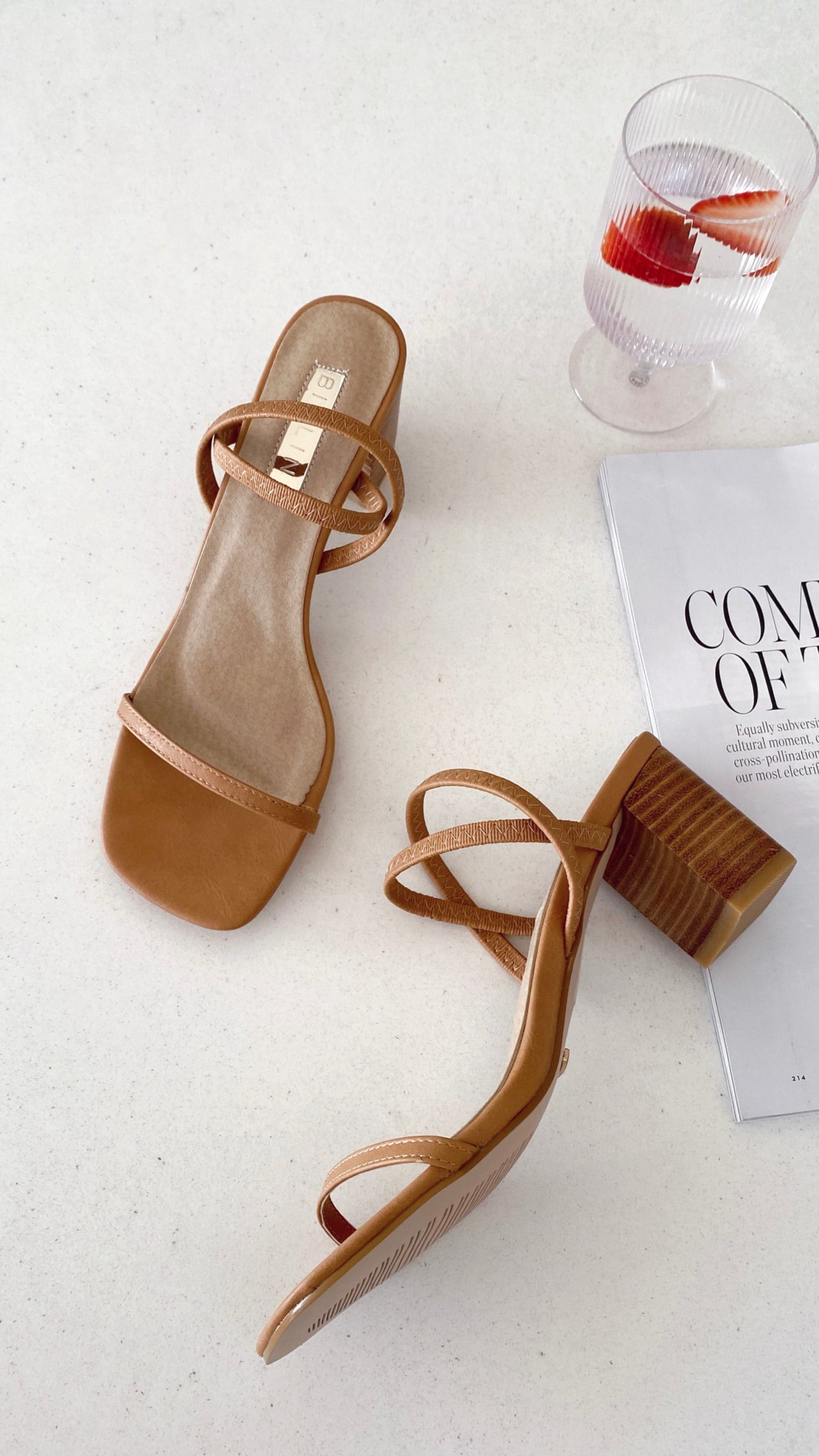 Balton Mule Heel Sugar Brown Natural
