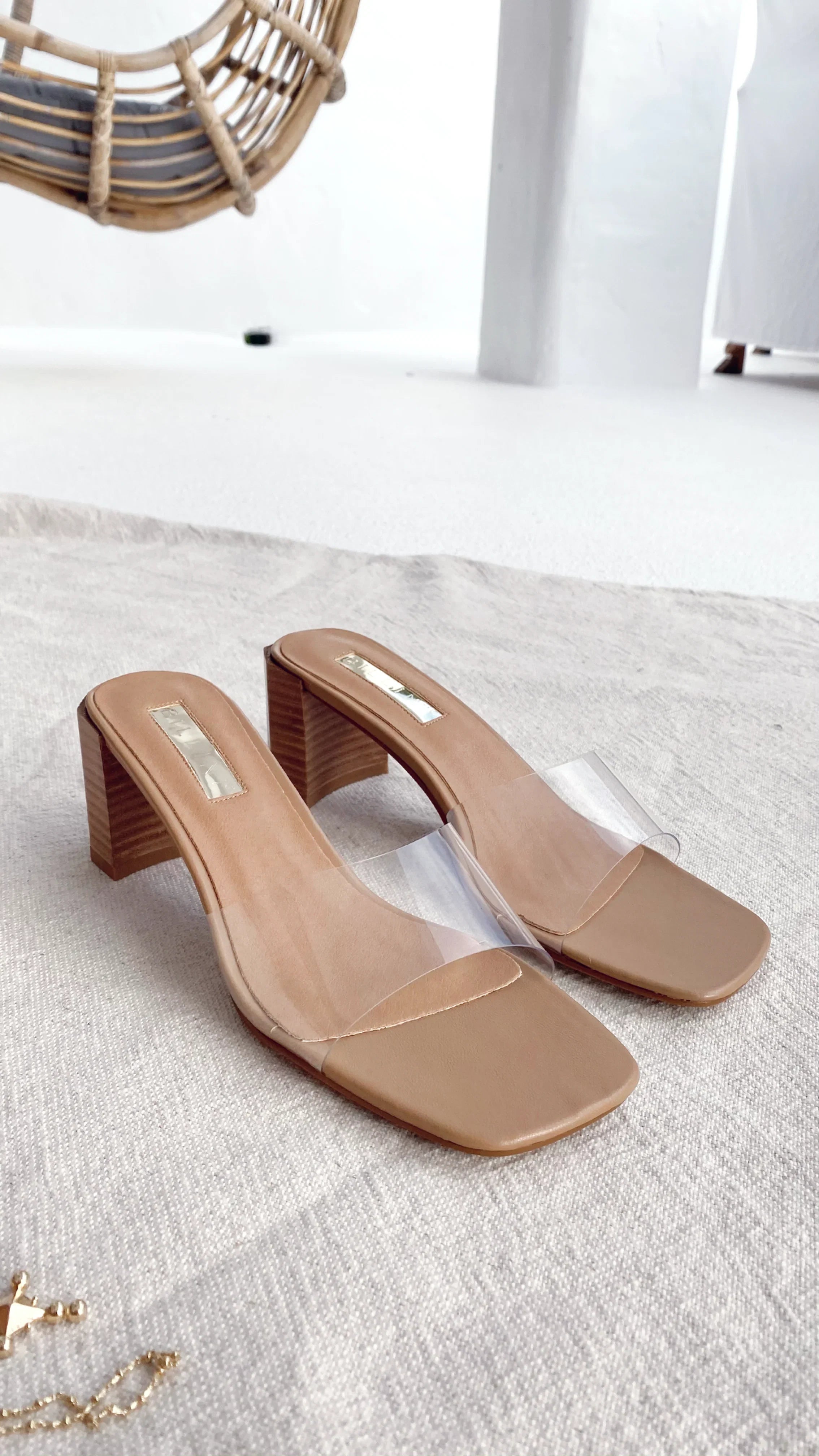 Lucy Heel Clay Clear