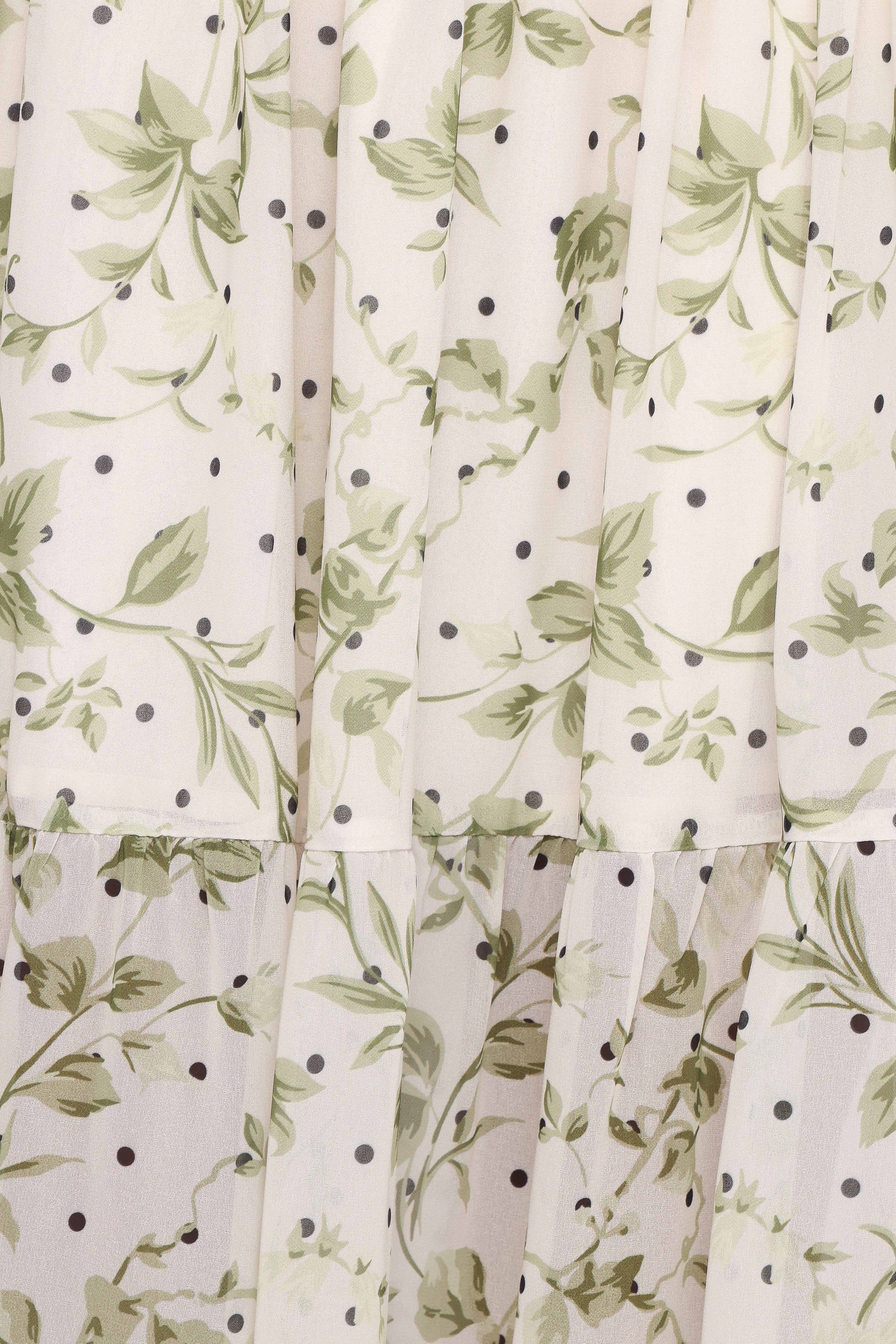 Vanessa Maxi Skirt Set Green Leaf