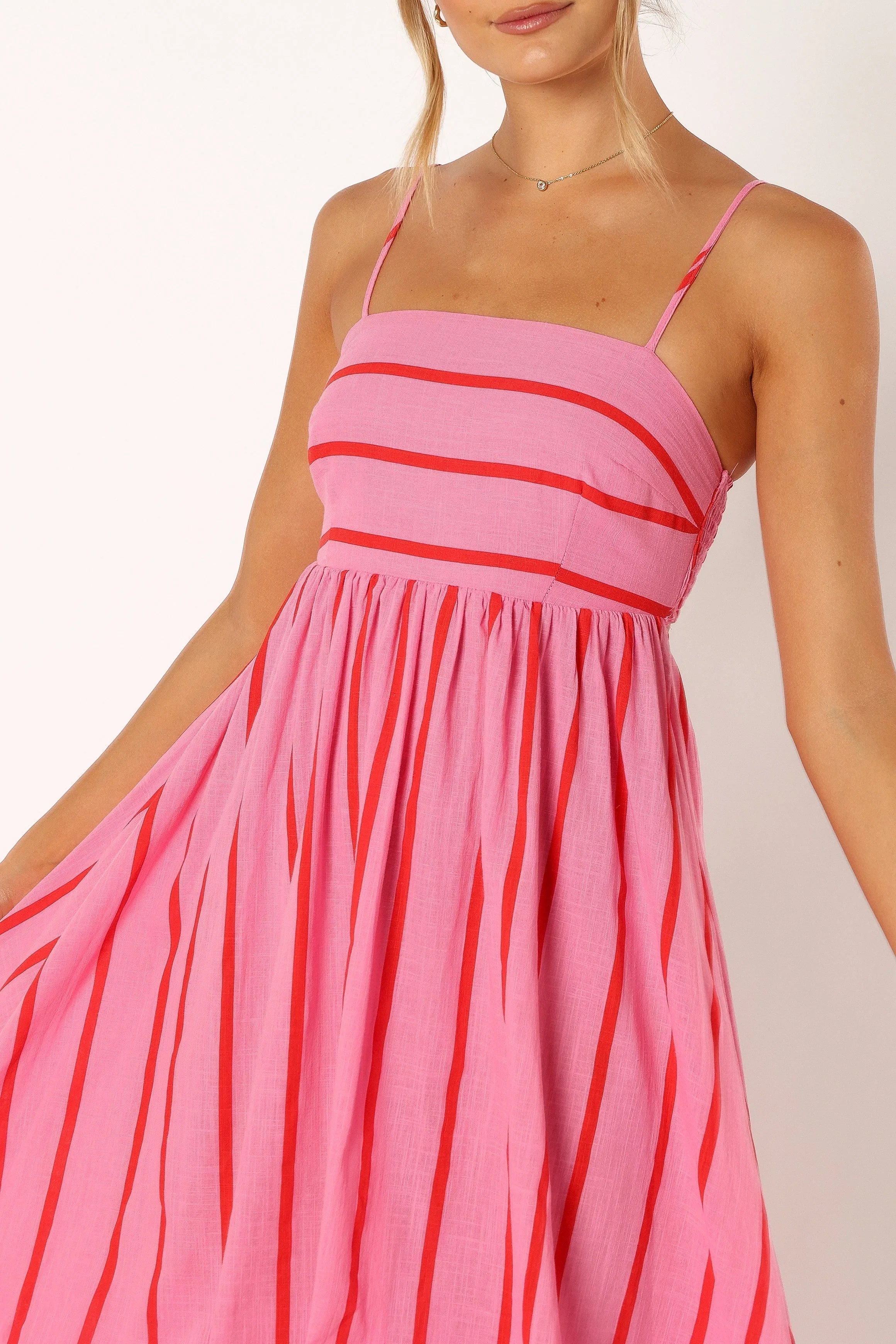 Pixie Maxi Dress Pink Red