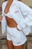 Cant Miss It Lounge Shorts Grey Marle Rose Gold