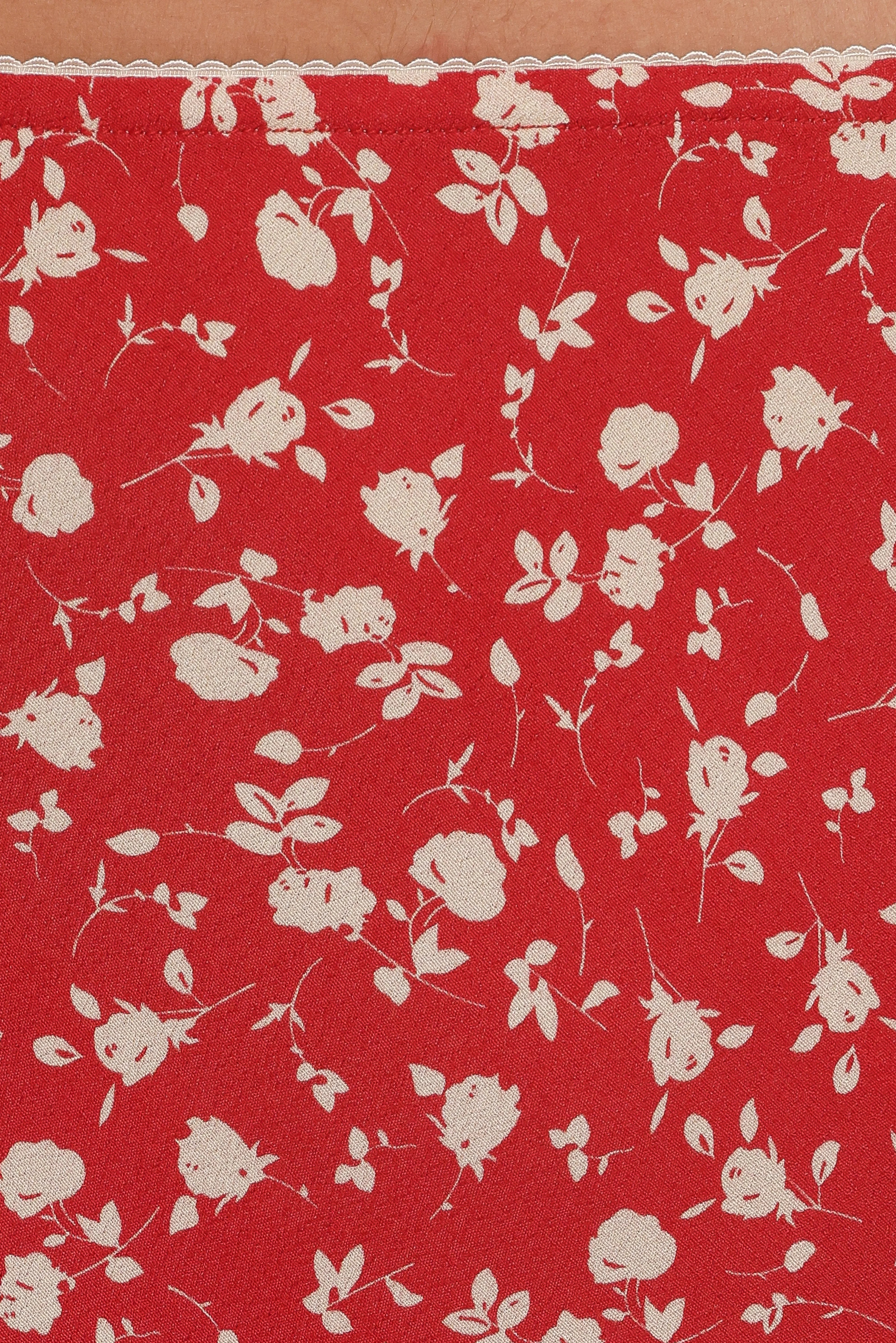 Zoella Maxi Skirt Red Floral