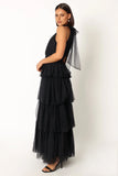 Frances Halterneck Maxi Dress Black