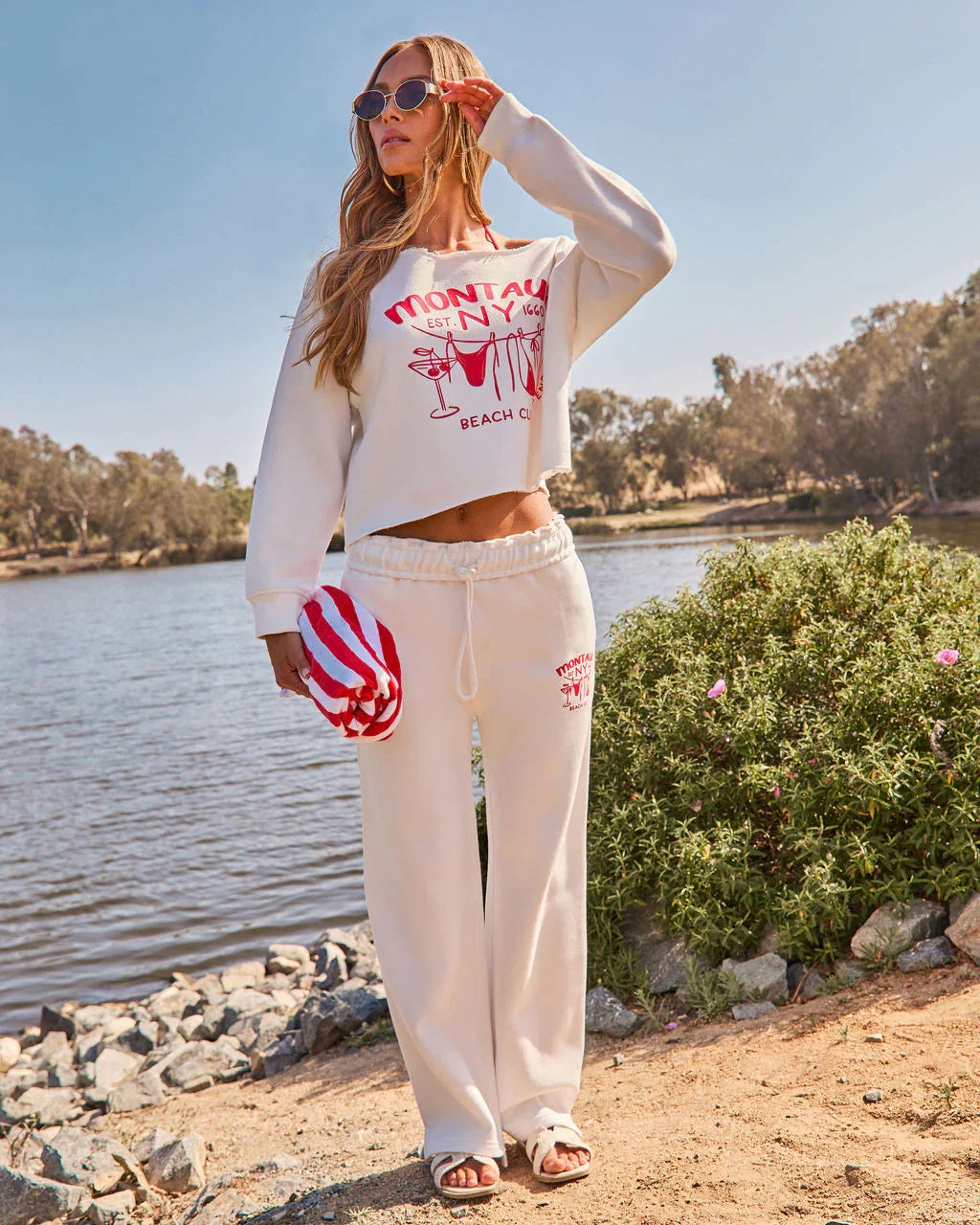 Montauk Beach Club Fleece Drawstring Sweatpants