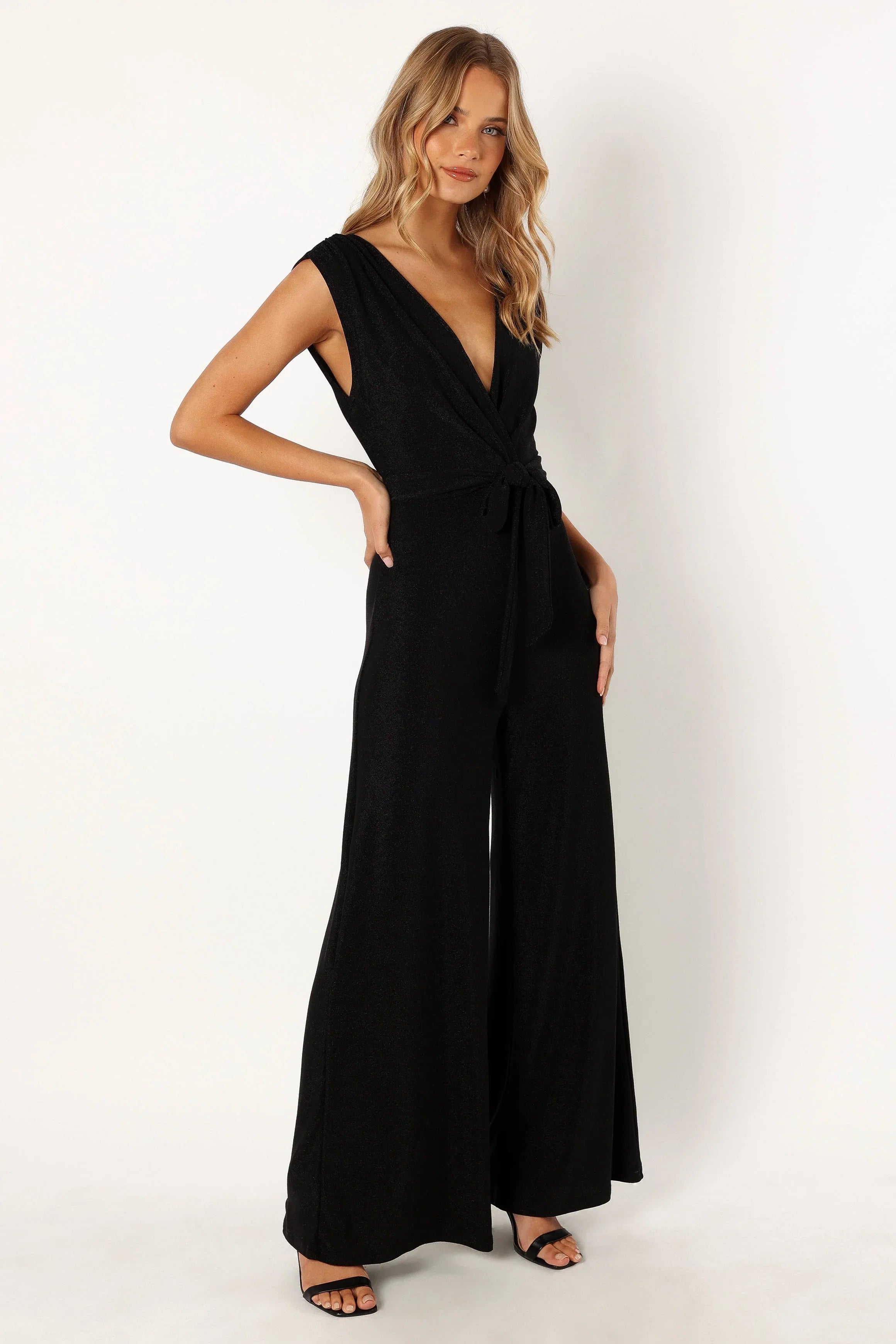 Nora Wide Leg Jumpsuit Black