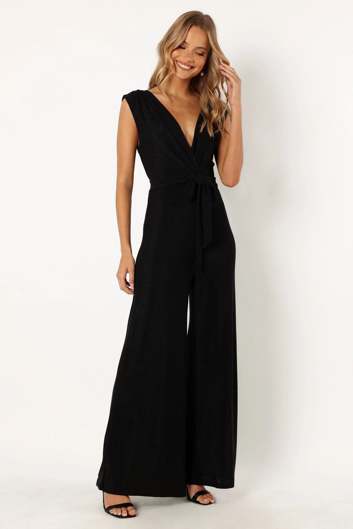 Nora Wide Leg Jumpsuit Black