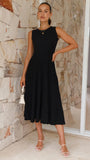 Kaida Midi Dress Black