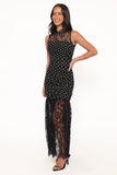 Jubilee Maxi Dress Black Polka Dot